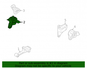 Right engine mount Kia Sorento 10-15 2.4
