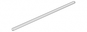 Molding door-glass central rear left Cadillac CTS 14- chrome