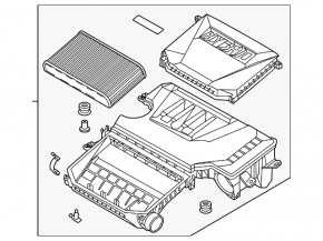 Air filter housing assembly Kia Niro 23- HEV