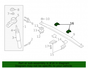 Left spring bracket Volvo XC90 16-22 complete
