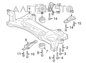 Front subframe VW Atlas 18-24