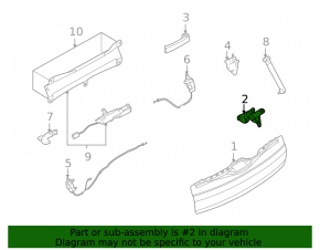 Lower left tailgate hinge for BMW X5 E70 07-13