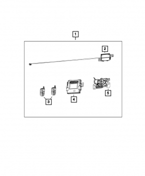 Jeep Grand Cherokee WK2 11-15 Hood Lock with Sensor