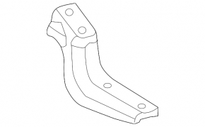 Front right footrest bracket for Toyota Land Cruiser 08-21 rear