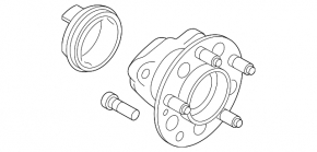 Rear left hub Kia Forte 19-24