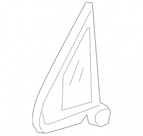 Front right triangle door glass for a VW Tiguan 18-24
