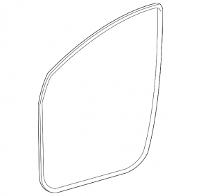 Front left door seal for Toyota Prius V 12-17 gray