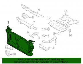 TV panel radiator Infiniti Q50 14-20