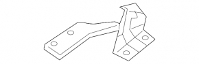 Left hood hinge for Nissan Juke 11-17