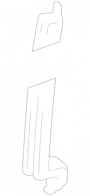 Front left door glass guide for Lexus GX470 03-09