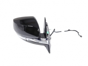 Left side mirror assembly for Jeep Grand Cherokee WL 21-26, turn signal, heated, BSM, chrome housing