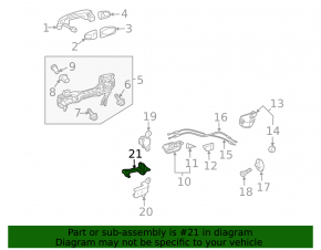 Toyota Prius 30 10-10 rear left door limiter