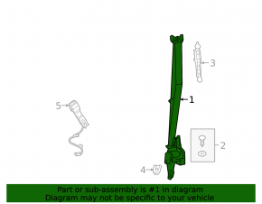 Passenger Seat Belt Toyota Avalon 19-