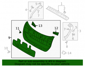 Lower tailgate trim Hyundai Kona 18-23