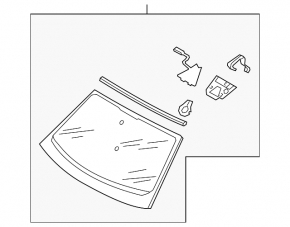 Audi Q3 83A 20-23 windshield for camera