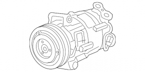Air Conditioning Compressor Chevrolet Impala 14-20 2.5