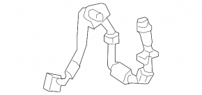 Brake hose rear left Chevrolet Malibu 16-