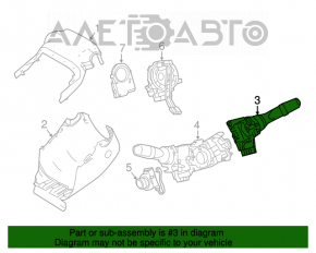Right steering column switch for Lexus RX350 RX450h 16-22