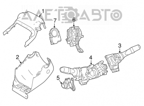 Right steering column switch for Lexus RX350 RX450h 16-22