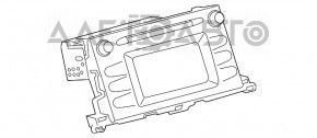 Toyota Highlander 14-16 Radio Tape Recorder Small Display