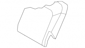 Right rear seat backrest for Audi Q5 8R 09-17, grey leather, wrinkled, needs cleaning