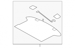 Trunk floor Subaru Impreza WRX GH 10-14 5d black