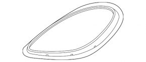 Front left headlight seal Porsche Macan 15-18 for xenon