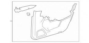 Black door panel, front right, Mercedes A-class V177 19-22, black Alcantara insert with red stitching for controls and seat heating, Burmester