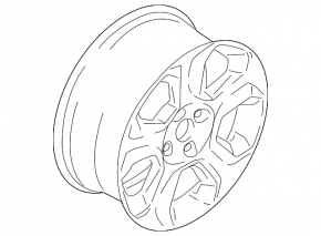 Wheel disk R16 Ford Ecosport 18-22 type 3 curb