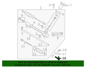 Steering tip left Mazda CX-5 13-16 CTR