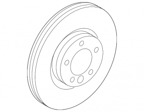 Front left brake disc for Land Rover Discovery Sport 20-25 349/34mm