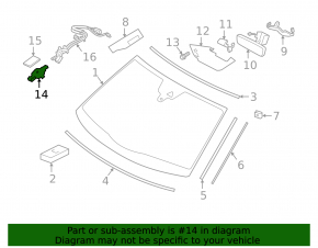 Rain sensor for Porsche Cayenne 19-26