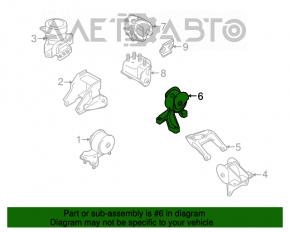 Suzuki Kizashi 10-15 rear engine mount, manual transmission