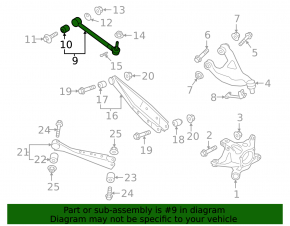 Rear left control arm Subaru Ascent 19-26