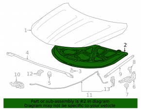 Chevrolet Impala 14-20 Hood Insulation