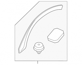 Rear right wing arch trim Volvo XC40 19-25