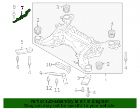 Rear subframe bracket left Volvo XC90 16-22