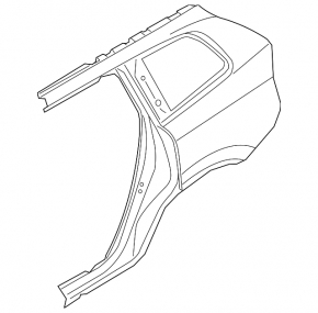 Quarter wing rear right Volvo XC60 18-23