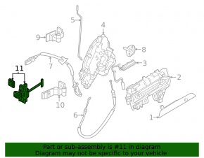 Rear right door limiter BMW i4 22-26