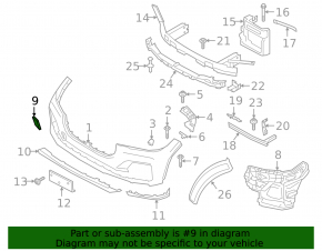 BMW X7 G07 19-22 Front Bumper Tow Hook Cap