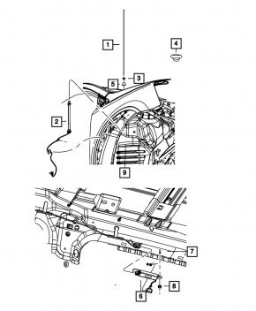 Antenna rod Dodge Grand Caravan 11-20