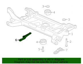 Rear engine mount VW Jetta 19- automatic transmission