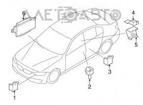 Airbag sensor front right BMW 3 F30 12-18