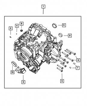Automatic transmission housing Dodge Journey 11- 3.6 AWD