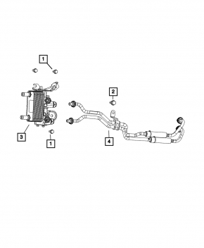Jeep Grand Cherokee WL 21-25 3.6 Automatic Transmission Oil Cooler