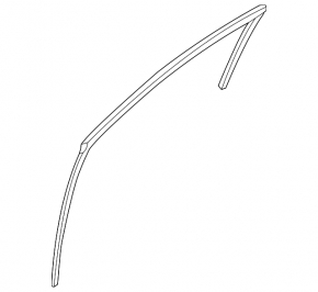 Glass seal front right Nissan Versa Note 13-19