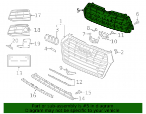 Audi Q5 80A 18-20 grille frame