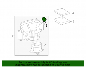 Actuator motor heater ventilation Lexus LS460 LS600h 07-12