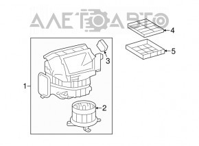 Actuator motor heater ventilation Lexus LS460 LS600h 07-12