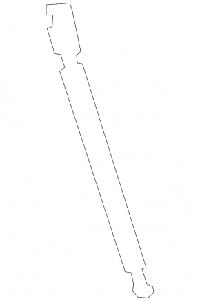 Shock absorber trunk door right Nissan Murano z51 09-14